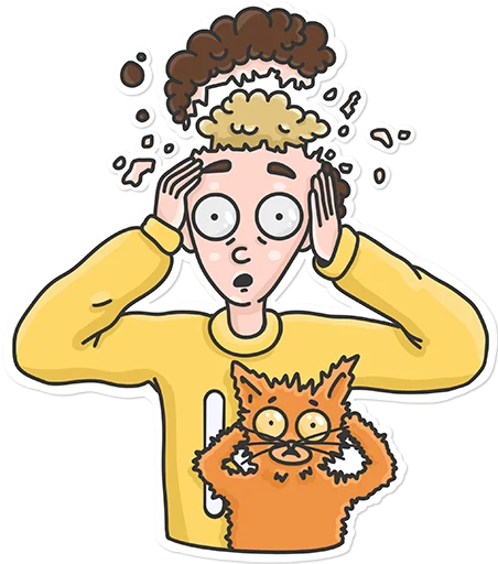 Стикерпак K&amp;Kat для Telegram — скачать