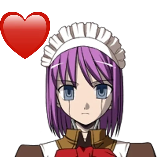 ❤️ Стикер «Tsukihime Melty Blood» для Telegram