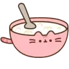 🤩 Эмодзи «Pusheen #food #cute» для Telegram
