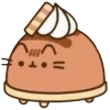 🤩 Эмодзи «Pusheen #food #cute» для Telegram