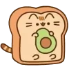 🤩 Эмодзи «Pusheen #food #cute» для Telegram