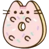 🤩 Эмодзи «Pusheen #food #cute» для Telegram