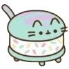 🤩 Эмодзи «Pusheen #food #cute» для Telegram