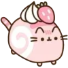 🤩 Эмодзи «Pusheen #food #cute» для Telegram