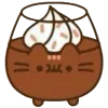 🤩 Эмодзи «Pusheen #food #cute» для Telegram