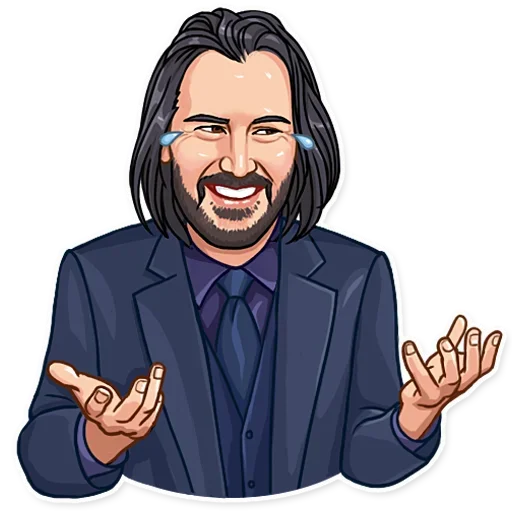 Стикерпак Keanu Reeves Art для Telegram — скачать