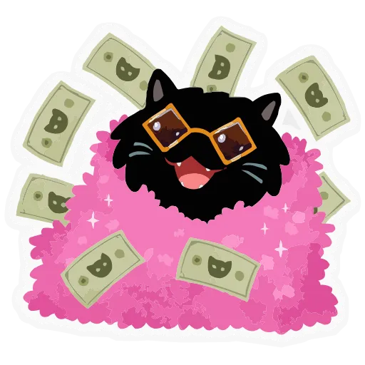 🤑 Эмодзи «Набор эмоджи с котиком Кефиром из ВК в качестве» для Telegram