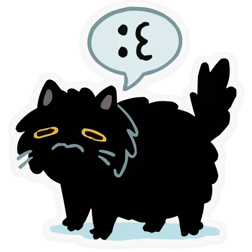 😔 Эмодзи «Набор эмоджи с котиком Кефиром из ВК в качестве» для Telegram