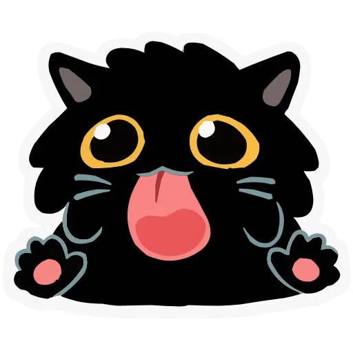 👅 Эмодзи «Набор эмоджи с котиком Кефиром из ВК в качестве» для Telegram