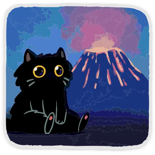 🌋 Эмодзи «Набор эмоджи с котиком Кефиром из ВК в качестве» для Telegram