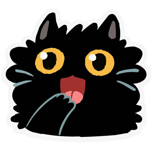 😱 Эмодзи «Набор эмоджи с котиком Кефиром из ВК в качестве» для Telegram