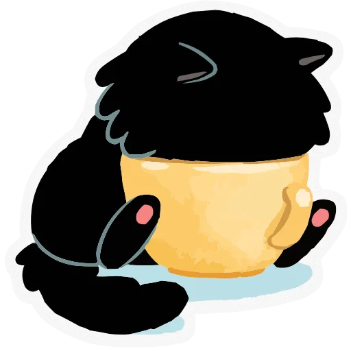 ☕️ Эмодзи «Набор эмоджи с котиком Кефиром из ВК в качестве» для Telegram
