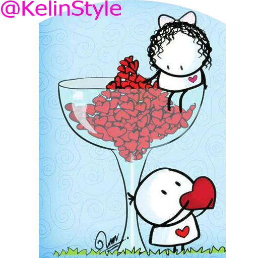 ❤ Стикер «kelinstyle» для Telegram