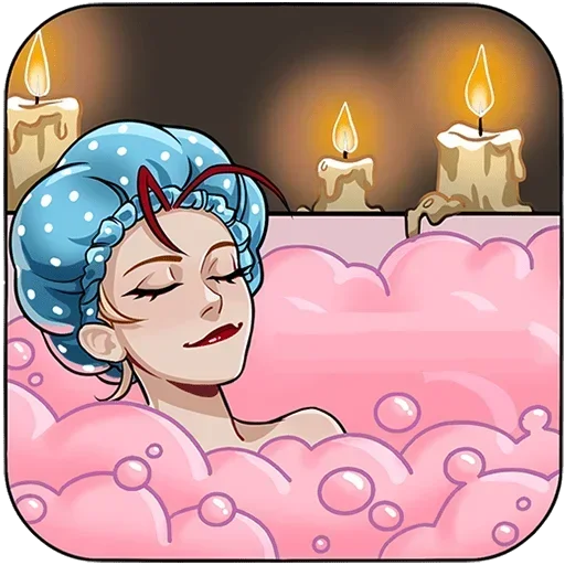 🛀 Стикер «Кэнси Без Текста» для Telegram