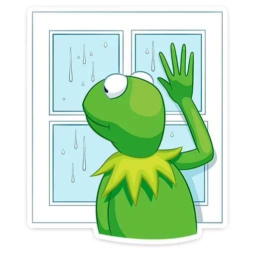 ☔️ Стикер «Кермит» для Telegram