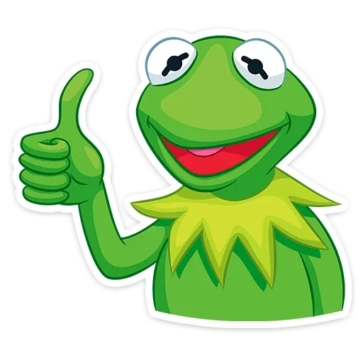 👍 Стикер «Кермит» для Telegram