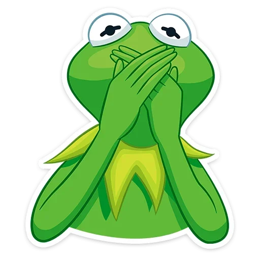🤐 Стикер «Кермит» для Telegram