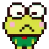 🐸 Эмодзи «૮꒰ ｡っ -｡꒱ఎ ⃝ ⊹ ◜ ♡ 𝅭» для Telegram