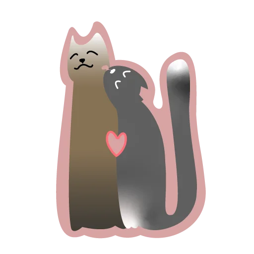 ❤️ Стикер «Kesha&Varya» для Telegram