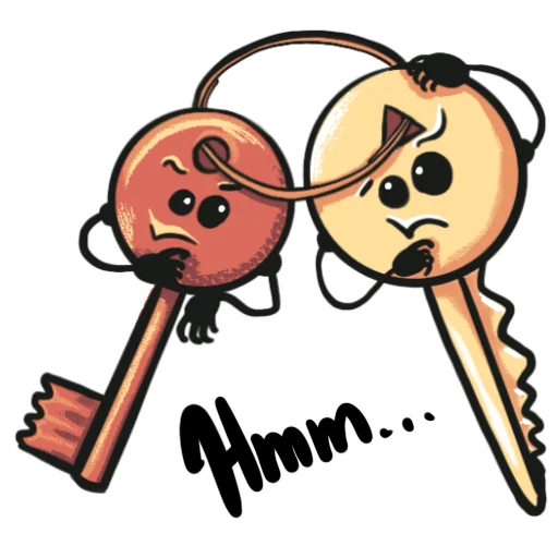 🤔 Стикер «Key guys» для Telegram