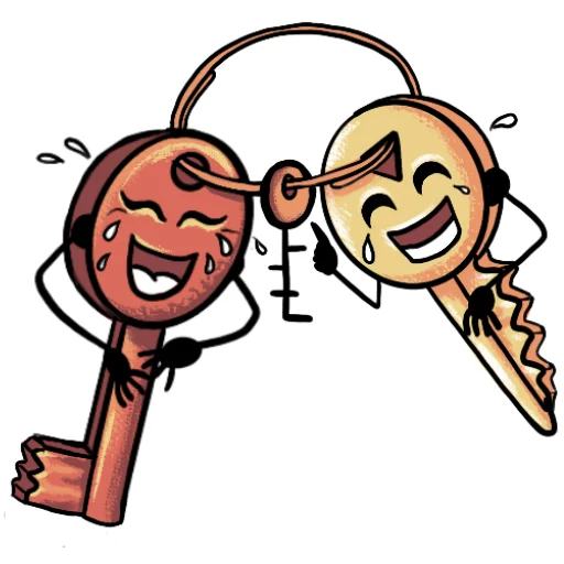 😂 Стикер «Key guys» для Telegram