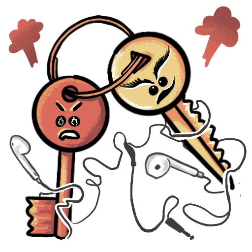 😡 Стикер «Key guys» для Telegram