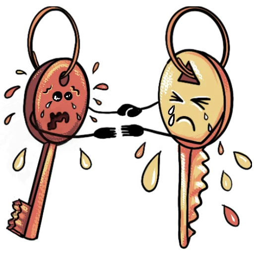 😭 Стикер «Key guys» для Telegram