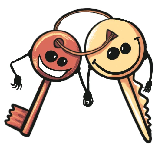 ☺️ Стикер «Key guys» для Telegram