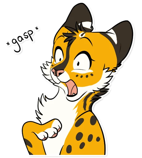 😱 Стикер «Khaleesi Serval» для Telegram