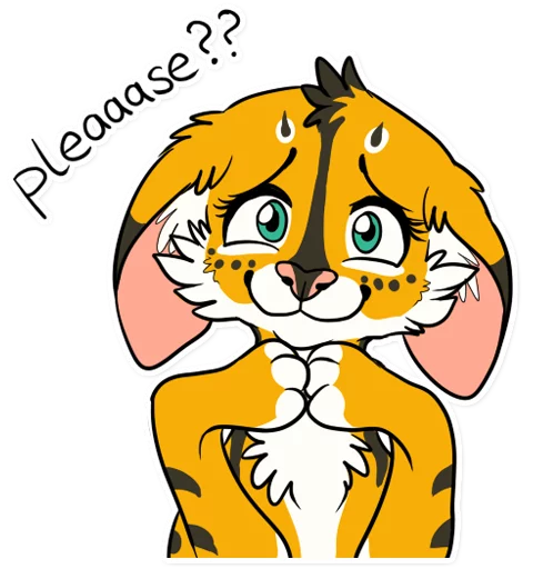 😇 Стикер «Khaleesi Serval» для Telegram