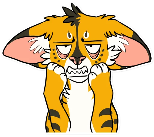 😓 Стикер «Khaleesi Serval» для Telegram