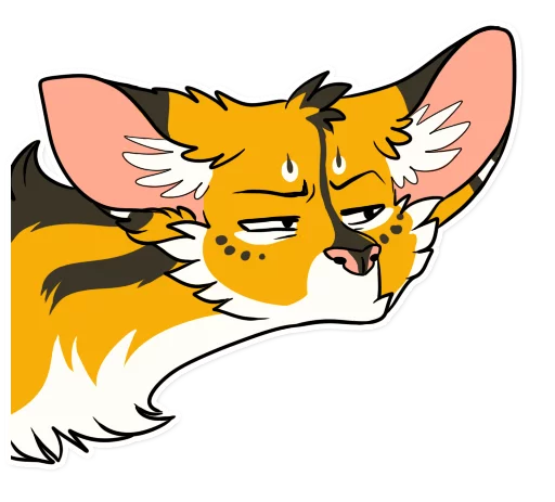 😒 Стикер «Khaleesi Serval» для Telegram