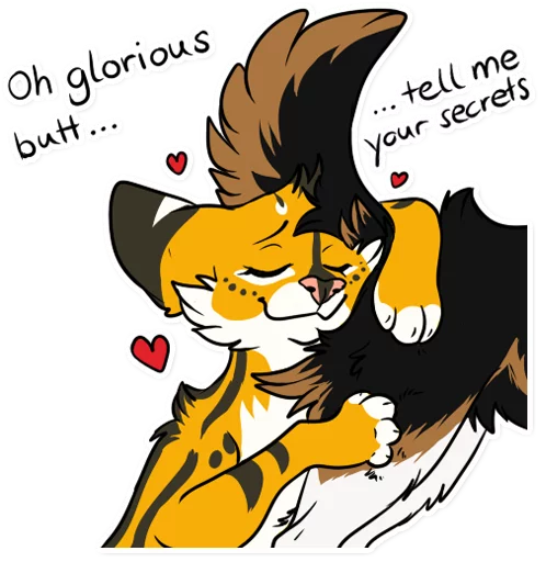 🍎 Стикер «Khaleesi Serval» для Telegram