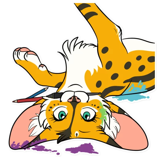🎨 Стикер «Khaleesi Serval» для Telegram