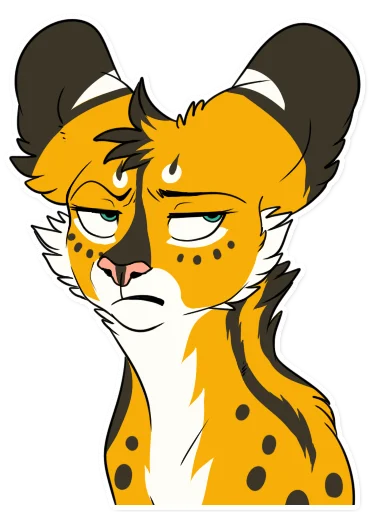 🙄 Стикер «Khaleesi Serval» для Telegram