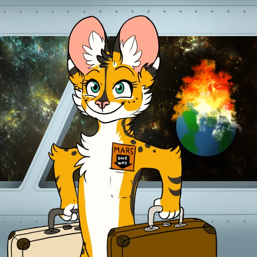 👋 Стикер «Khaleesi Serval» для Telegram