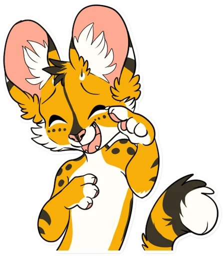 🤣 Стикер «Khaleesi Serval» для Telegram