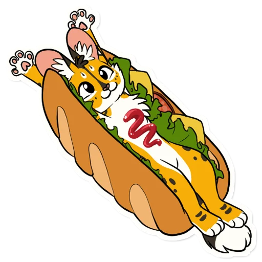 🥖 Стикер «Khaleesi Serval» для Telegram