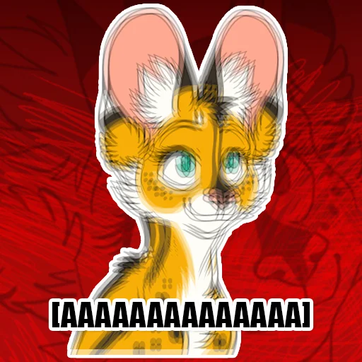 🤯 Стикер «Khaleesi Serval» для Telegram