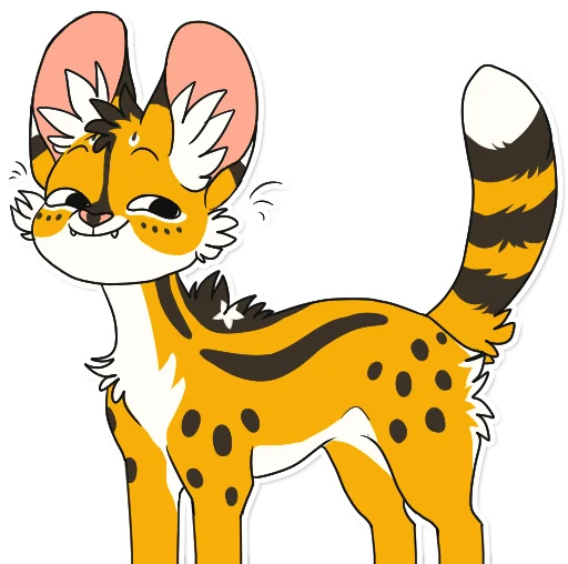 1️⃣ Стикер «Khaleesi Serval» для Telegram