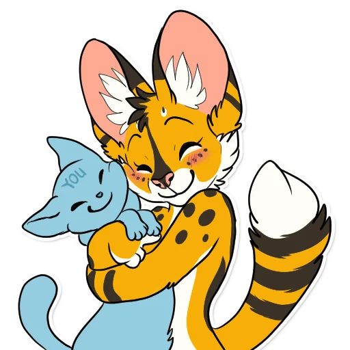 🧶 Стикер «Khaleesi Serval» для Telegram