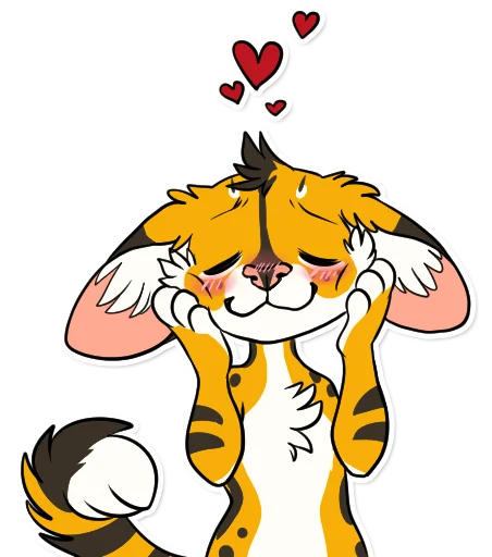 💓 Стикер «Khaleesi Serval» для Telegram