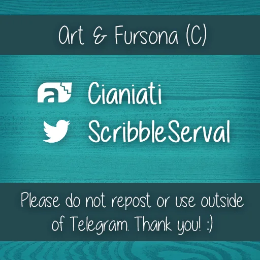 ⚠️ Стикер «Khaleesi Serval» для Telegram