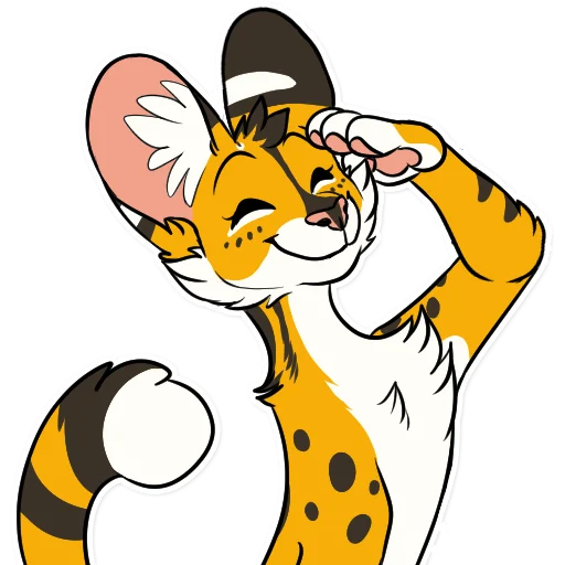 ✔️ Стикер «Khaleesi Serval» для Telegram