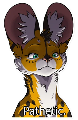 🤭 Стикер «Khaleesi Serval» для Telegram