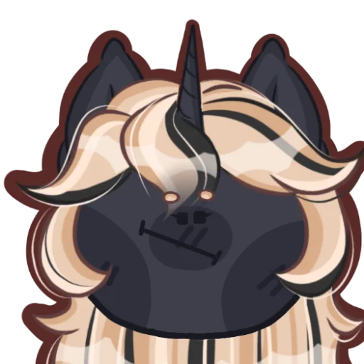 😐 Стикер «Kirara unicorn» для Telegram