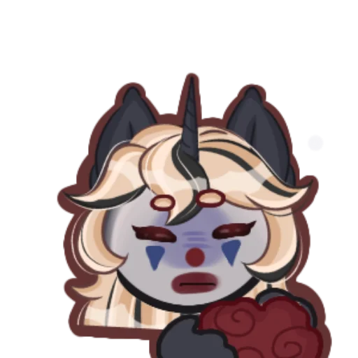 🤡 Стикер «Kirara unicorn» для Telegram