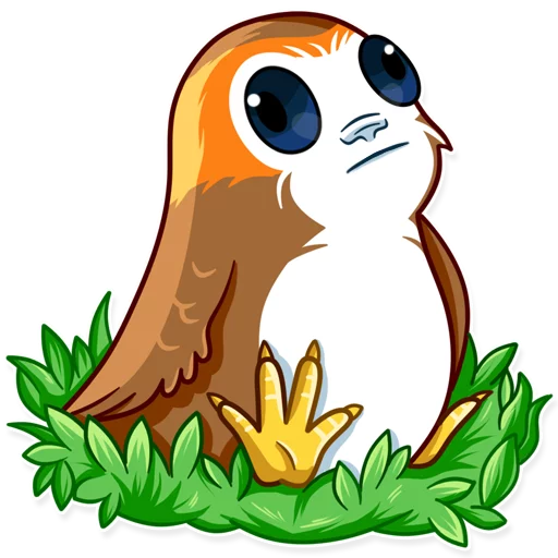 😶 Стикер «Porg» для Telegram