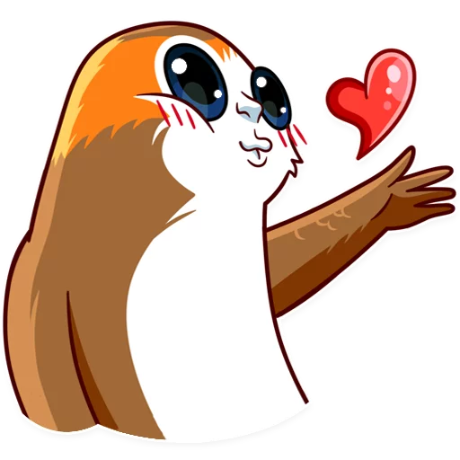 😘 Стикер «Porg» для Telegram