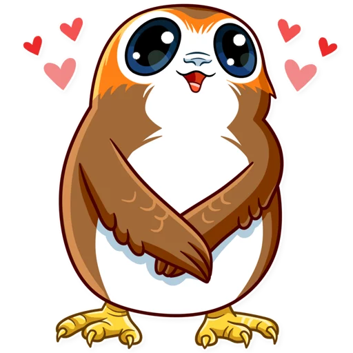 😳 Стикер «Porg» для Telegram